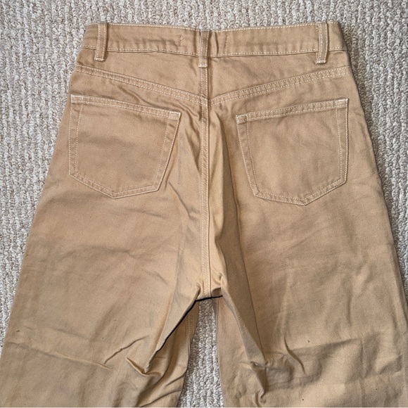 Wide leg high waisted khaki pants - Picture 7 of 8